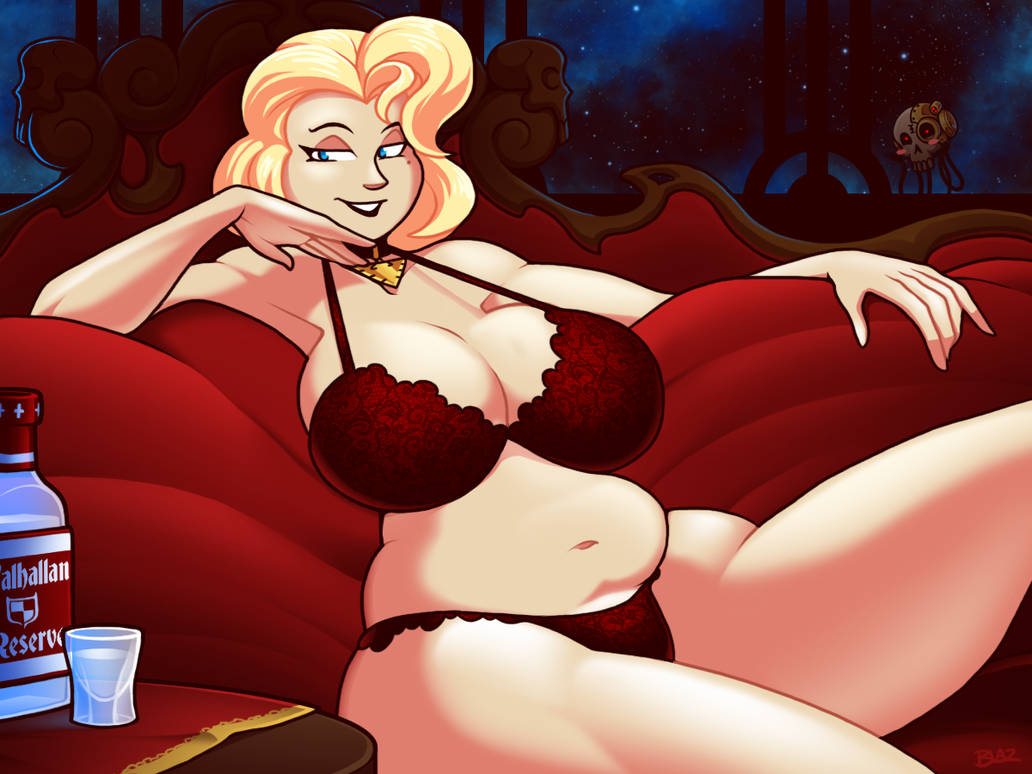 1girls aquila_(symbol) beverage beverage_bottle big_ass big_breasts black_lipstick blazbaros blonde_female blonde_hair blue_eyes blush bra comfy couch cushion drink drinks drone female_only floating hovering imperium_of_man inquisition inquisition_(warhammer_40k) inquisitor inquisitor_(warhammer_40k) jewelry lingerie lingerie_only lipstick mole naked necklace noble noblewoman panties red_lingerie royal royalty servo-skull short_hair sitting sitting_down sitting_on_side sofa solo solo_female solo_focus space spaceship star stars thick_thighs underwear underwear_only warhammer_(franchise) warhammer_40k wide_hips window