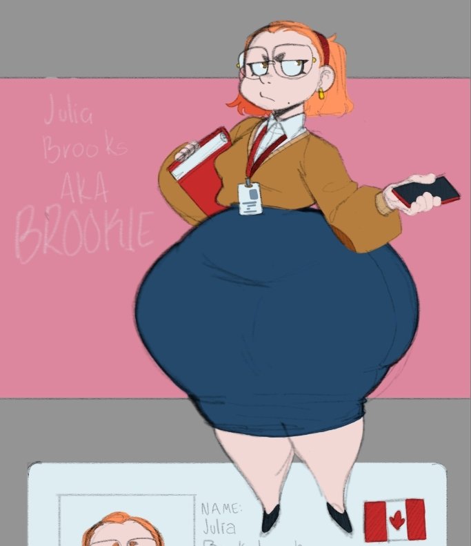 1girls ass_body big_ass big_butt big_thighs bottom_heavy breast_expansion brookie_(elpiromanias) elpiromanias ginger ginger_hair glasses huge_ass huge_butt huge_thighs orange_hair original_character small_breasts tagme