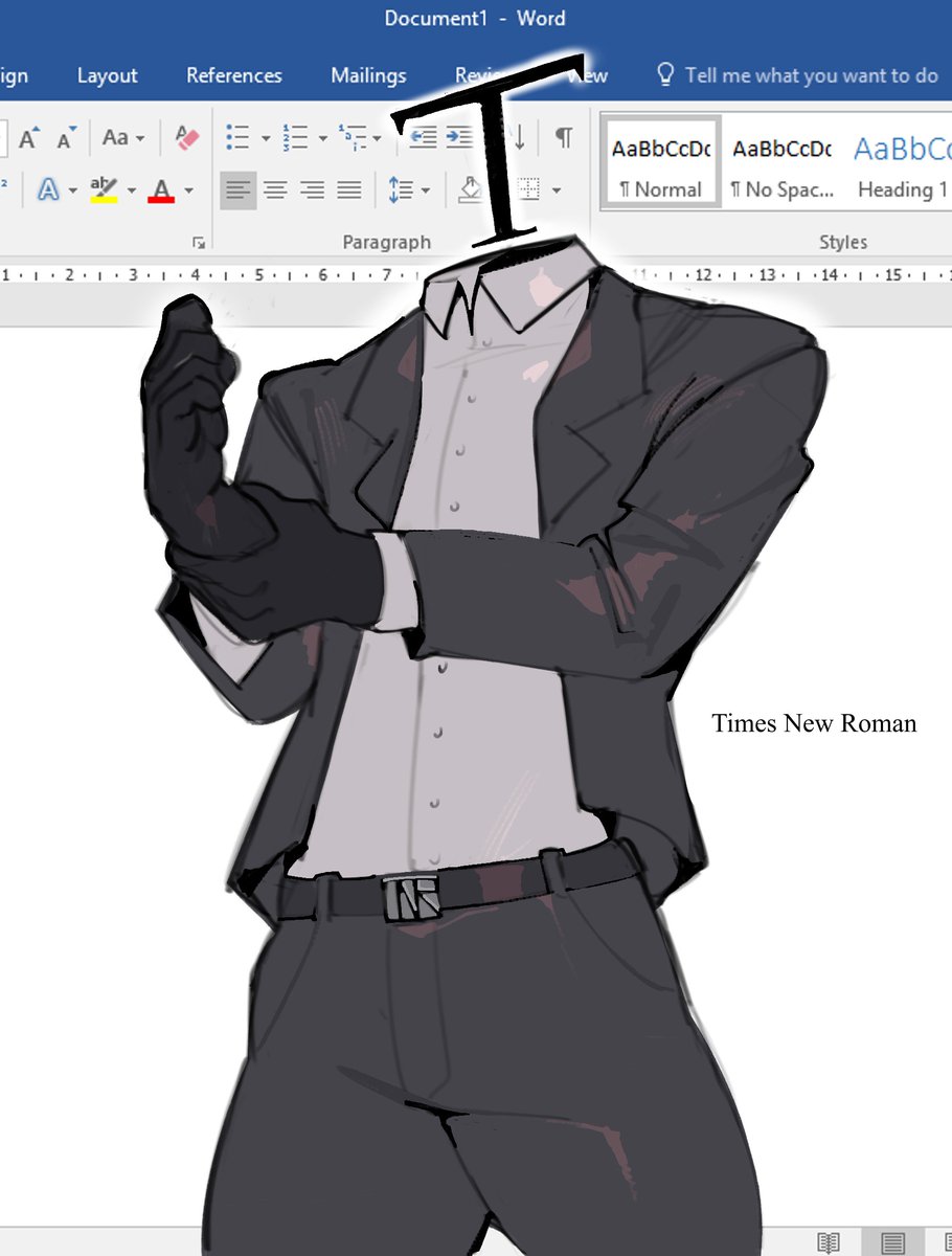 1boy anthropomorphization font kogito male male_only microsoft microsoft_word object_head suit suit_and_tie times_new_roman_(font) times_new_roman_(kogito)