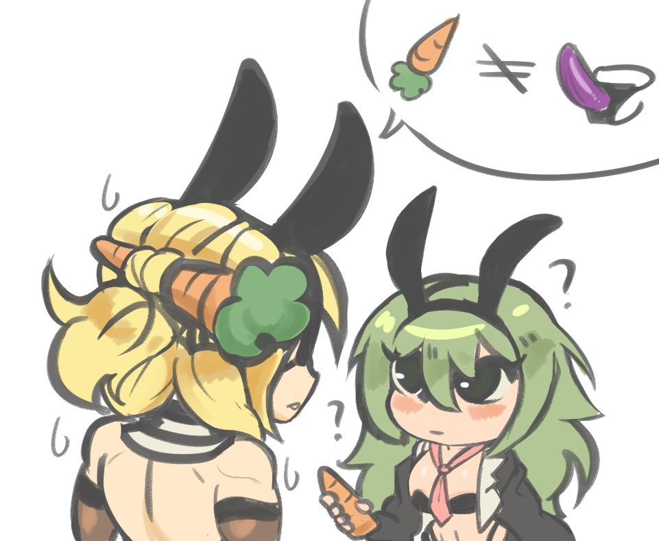 1boy 1girls ? alternate_costume alternate_hairstyle back back_view bare_back bare_midriff black_panties blonde_hair blush blush_stickers breasts bunny_boy bunny_ears bunny_girl bunnysuit byleth_(fire_emblem) byleth_(fire_emblem)_(female) carrot chibi confusion dimitri_alexandre_blaiddyd expressionless eye_patch female fire_emblem fire_emblem:_three_houses green_hair inviting inviting_to_sex jacket large_breasts long_hair male medium_hair midriff milkbar muscular muscular_male nintendo offering panties sex_toy shorts strap-on thong topless underwear year_of_the_rabbit