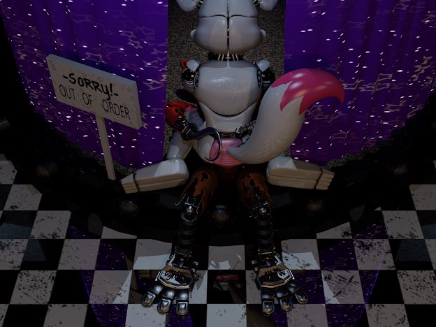 2023 3d_(artwork) 4:3 anal anal_sex animatronic canid canine checkered_floor digital_media_(artwork) duo feet five_nights_at_freddy's five_nights_at_freddy's:_sister_location five_nights_at_freddy's_2 fox foxy_(fnaf) funtime_foxy funtime_foxy_(fnaf) funtime_foxy_(fnafsl) gay gay_sex humanoid machine male male/male male_only mammal penetration pink_body red_body robot scottgames sex sister_location source_filmmaker stage stage_curtains unknown_artist withered_foxy yellow_eyes