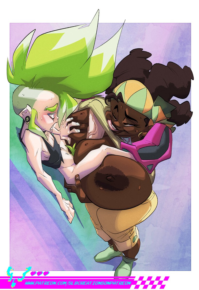 1boy, 1girls, ass, between breasts, big ass, big breasts, black hair, boobjob, breasts, brown body, brown skin, brown-skinned female, busty, cleavage, curvaceous, curvy, curvy figure, cyder (slb), dark hair, dark skin, dark-skinned female, digital drawing (artwork), digital media (artwork), eyebrows, eyelashes, eyes, female, female focus, hair, height difference, hips, hourglass figure, huge breasts, human, jerikah hunter, large ass, large breasts, legs, lips, male, original, original character, outercourse, paizuri, shorter male, size difference, slb, straight, taller female, thick, thick ass, thick hips, thick legs, thick thighs, thighs, titfuck, top heavy, upper body, voluptuous, waist, wide hips