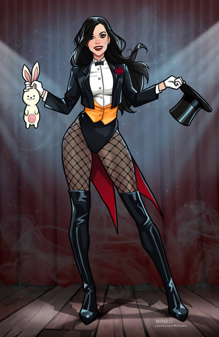 1girls, athletic, athletic female, big breasts, black hair, boots, breasts, busty, cleavage, curvaceous, curvy, curvy figure, dc, dc comics, digital drawing (artwork), digital media (artwork), eyebrows, eyelashes, eyes, female, female focus, female only, fit, fit female, fully clothed, hair, hero, heroine, hips, hourglass figure, justice league, legs, light skin, light-skinned female, lips, magician, minko, olena minko, slim, slim waist, solo, superhero, superheroine, thick, thick legs, thick thighs, thighs, upper body, voluptuous, waist, wide hips, zatanna, zatanna zatara
