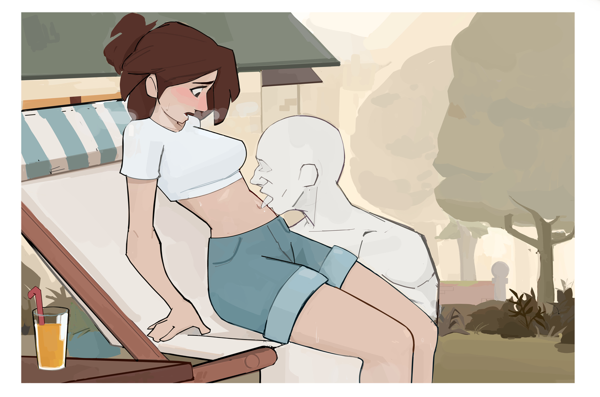 1boy, 1boy1girl, 1girls, 2025, aldorian, anon, belly, belly button, breasts, cleavage, clothed, clothing, female, female focus, hair, hilda (series), johanna (hilda), male, male/female, netflix, solo, tagme