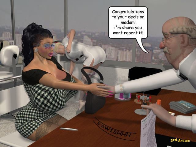 3d 3darling 3rd-art breast_expansion comic dr_bubenstein huge_breasts kelly_(3rd-art) nurse