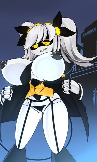 1girls, 2d, breasts, cropped, female, female only, flashing, flashing breasts, humanoid, j (murder drones), large breasts, mob face, murder drones, robot, robot girl, robot humanoid, screen face, solo, squareofthelightones, tagme