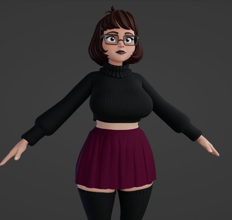 1girls 3d 3d_(artwork) a_pose big_breasts black_lipstick bottom_heavy breasts brown_hair busty canine caucasian caucasian_female curvaceous curvy curvy_figure digital_media_(artwork) eyebrows eyelashes eyes female female_focus goth goth_girl hair hanna-barbera hips hourglass_figure huge_breasts human legs light-skinned_female light_skin lips nerdy_female scooby-doo short_hair smitty34 thick thick_legs thick_thighs thighs top_heavy upper_body velma_dinkley voluptuous waist wide_hips