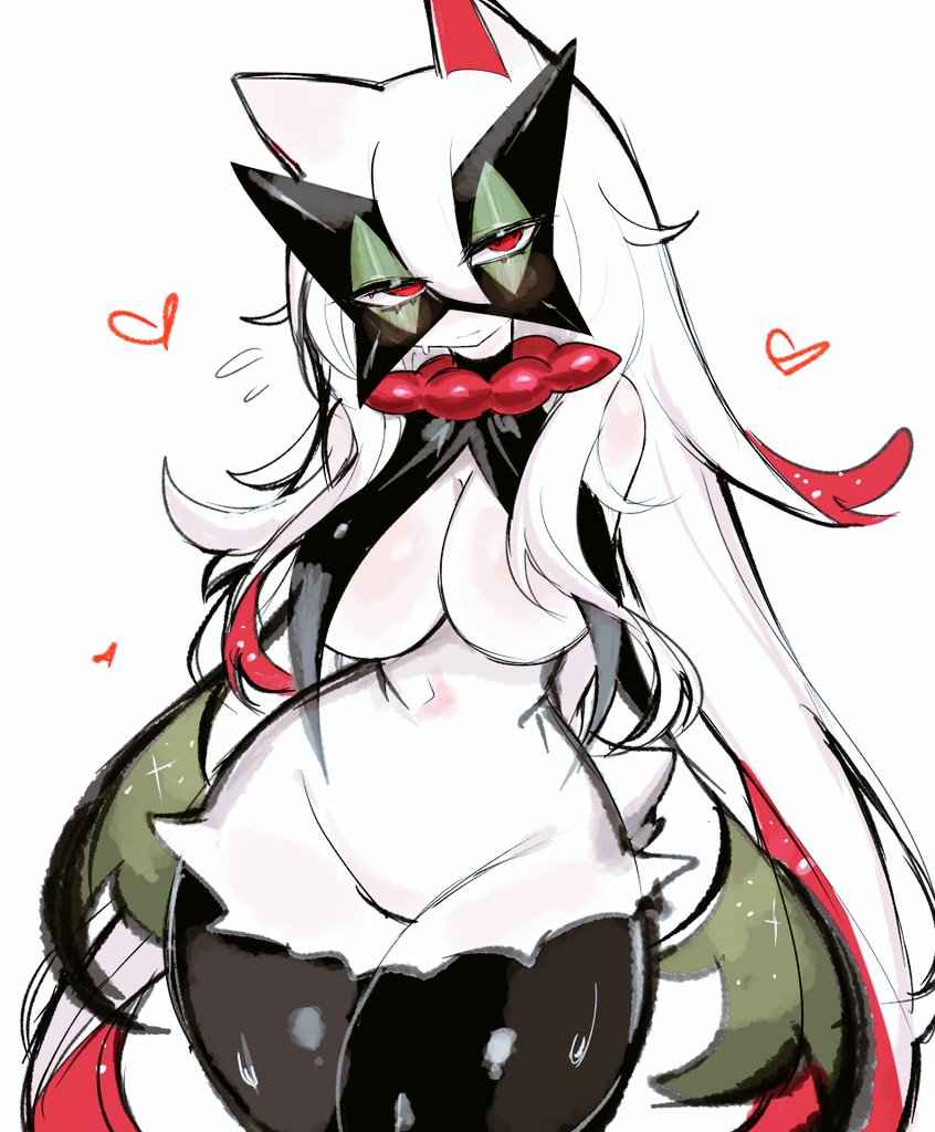 anthro, big breasts, breasts, cat ears, cat tail, felid, feline, felis, female, furry, heart, meowscarada, nintendo, pokemon, pokemon (species), pokemon sv, solo, thick thighs, usa37107692