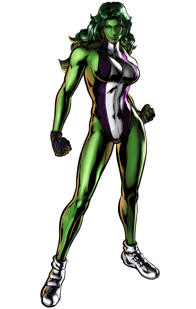 artist_request clenched_hand curvy fingerless_gloves fit fit_female gloves green_eyes green_hair green_skin heroine jennifer_walters leotard long_hair looking_at_viewer marvel marvel_comics marvel_vs._capcom marvel_vs._capcom_3 muscular muscular_female official_art pose revealing_clothes seductive seductive_smile she-hulk sideboob skimpy smile superheroine transparent_background voluptuous