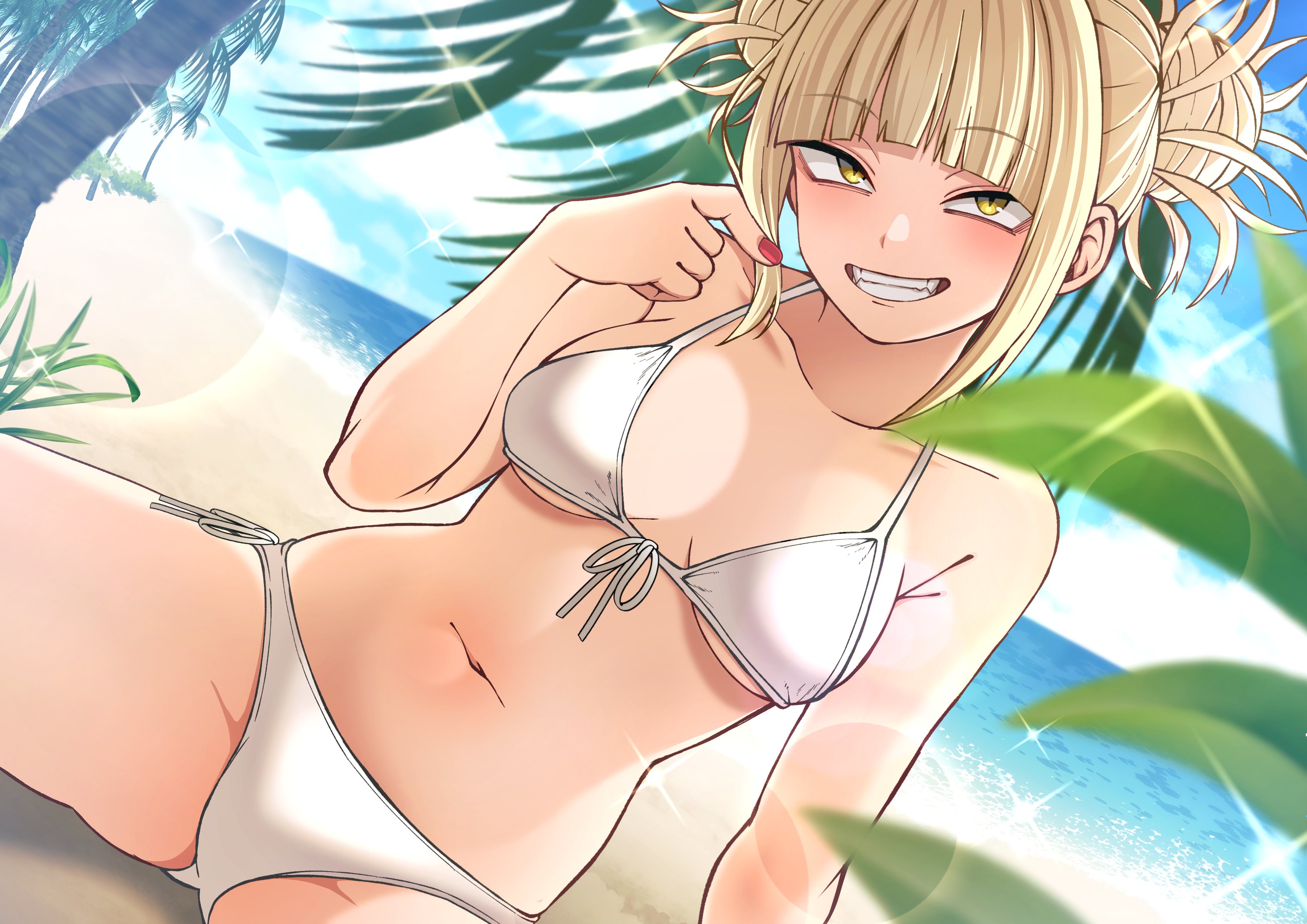 1girls, blonde hair, blonde-haired female, female, female only, himiko toga, kobaji, my hero academia, tagme, toga himiko