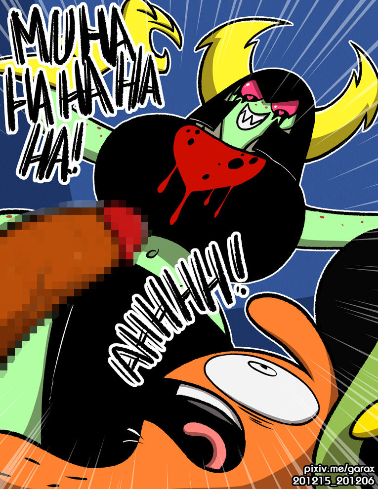 1girls big_breasts big_penis censored dialogue disney dress female freckles garabatoz gloves green_skin heart-shaped_pupils helmet hips large_breasts large_penis looking_at_another looking_down lord_dominator navel orange_fur orange_penis star_nomad thick_thighs wander_(wander_over_yonder) wander_over_yonder white_hair wide_hips yellow_gloves