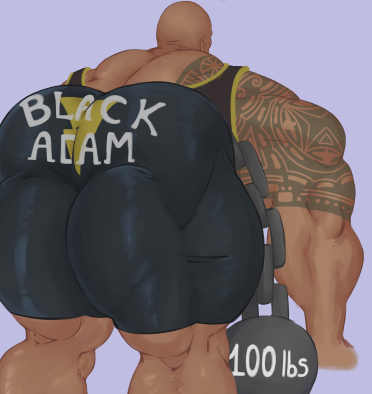 bent_over big_ass black_adam dark-skinned_male dwayne_”the_rock”_johnson male_only mirovbent tight_clothing