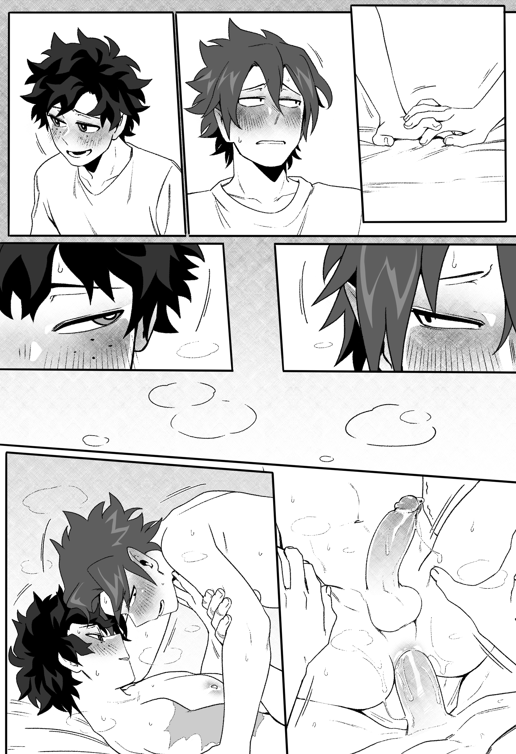 2boys, amajiki tamaki, anal, anal sex, black hair, blush, boku no hero academia, comic, dominant, domination, eyes, gay, gay anal, gay domination, gay male, gay sex, hair, izuku midoriya, kyosein, male, midoriya izuku, my hero academia, penetration, penis, sex, submissive, suneater, uncensored, yaoi