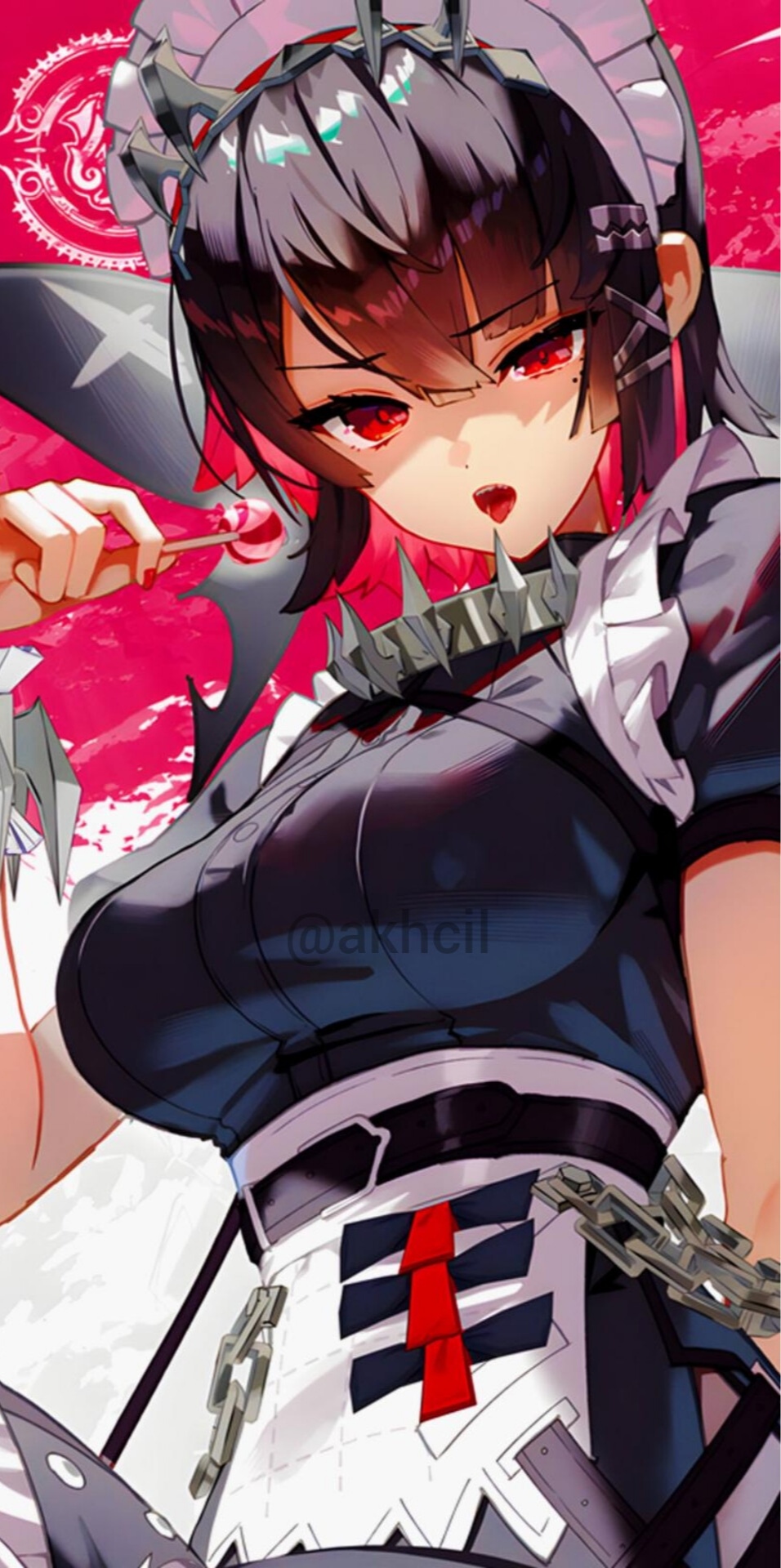 ellen_joe girl lollipop maid shark women zenless_zone_zero zzz