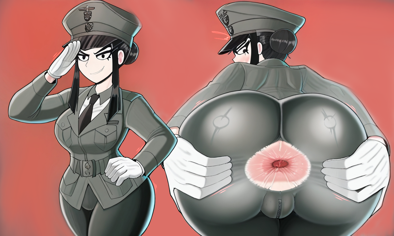 1girls, 2025, ai, ai generated, anus, anus focus, anus peek, asian female, ass, big ass, black eyes, blush, breasts, communism, embarrassed, female, huge ass, huge breasts, kim yo-jong, north korea, politics, real person, ripped clothing, smug, smug face, vampiregurl