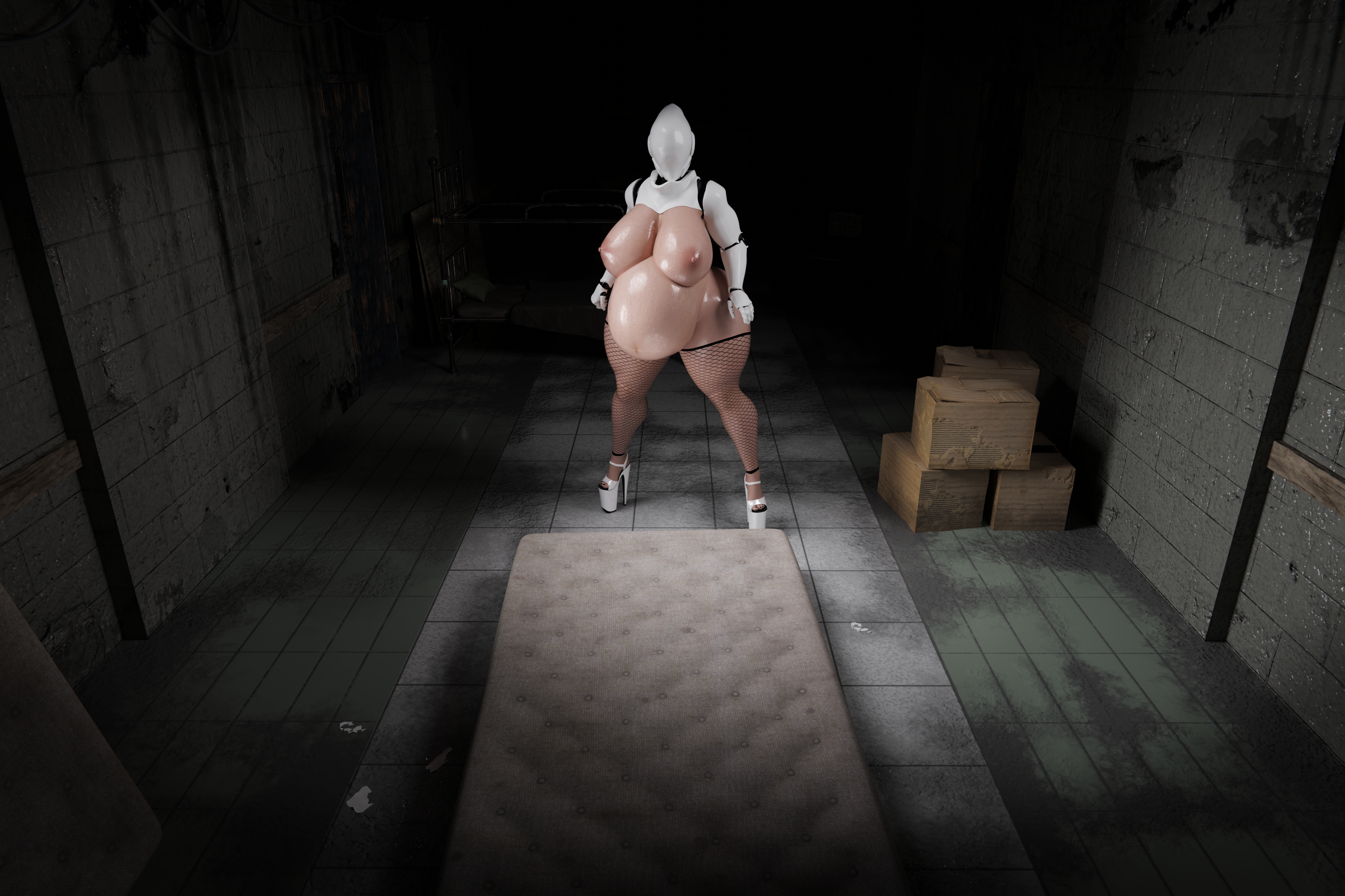 1girls, 3d, areolae, big breasts, big thighs, breasts, busty, curvy, female, fishnets, guimontag, haydee, haydee (game), high heels, huge breasts, huge thighs, navel, nipples, pregnant, pregnant belly, pregnant female, thighs, voluptuous