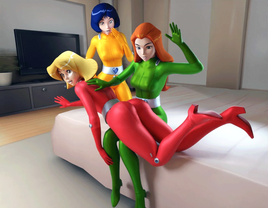 3d 3girls alex_(totally_spies) angry_expression animated animated ass_up bedroom black_hair blender blonde_hair blonde_hair_female bodysuit boots bratty_submissive clover_(totally_spies) female femdom femsub ginger ginger_hair high_heels indoors kinkblink latex latex_suit multiple_females multiple_girls orange_hair over_the_knee_spanking punishment punishment_spanking sam_(totally_spies) shocked_expression spanked spanking tagme totally_spies video yuri