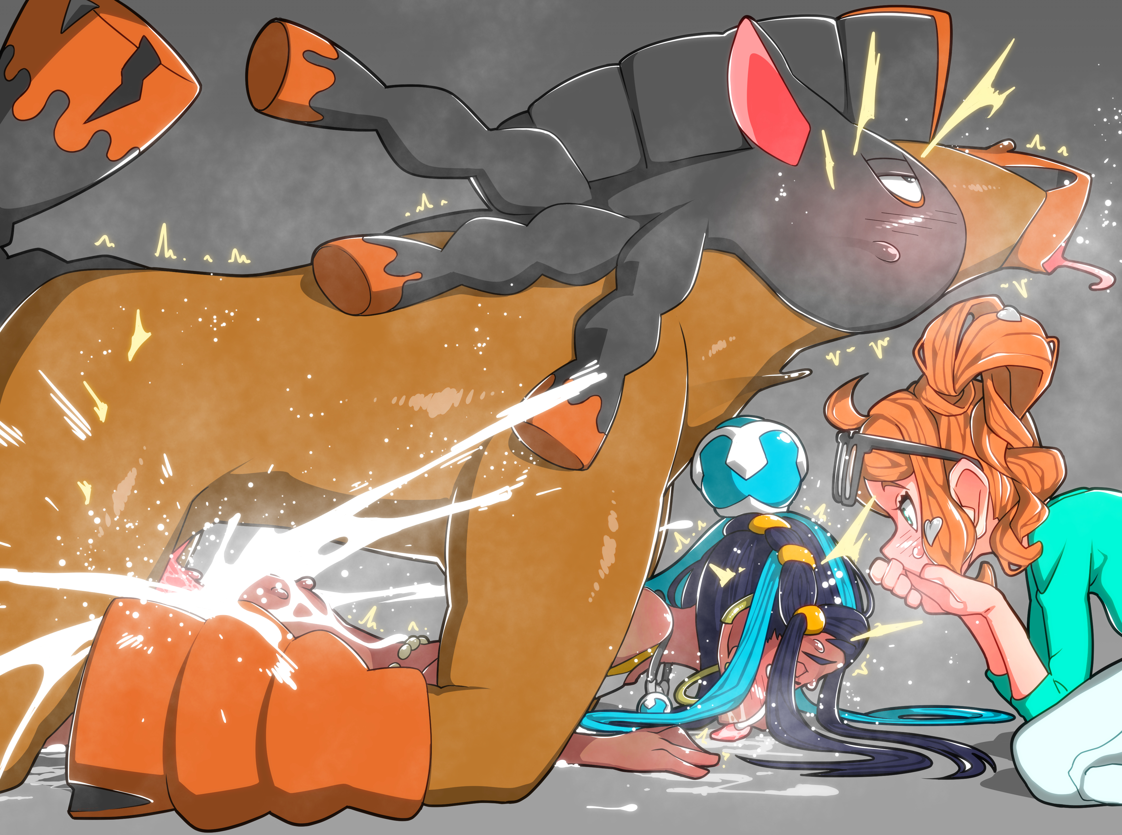 animal penis, bestiality, female, horsecock, interspecies, medium breasts, mudsdale, nessa (pokemon), nintendo, pokemon, pokemon ss, pokephilia, sonia (pokemon), tagme, yuuri splatoon