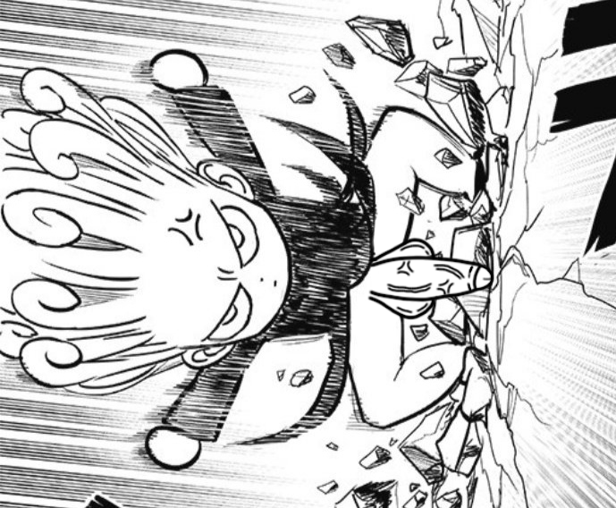 balls black_and_white canonical_scene chibi destruction edit futanari manga meme monochrome official_art one-punch_man penis tatsumaki tatsumaki_landing third-party_edit uncut veiny_penis