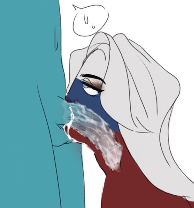 countryhumans countryhumans_girl cum_in_mouth deepthroat deepthroat_no_hands kazakhstan_(countryhumans) long_hair russia_(countryhumans) simple_background sucking_penis tagme throat_fuck white_background white_hair x-ray