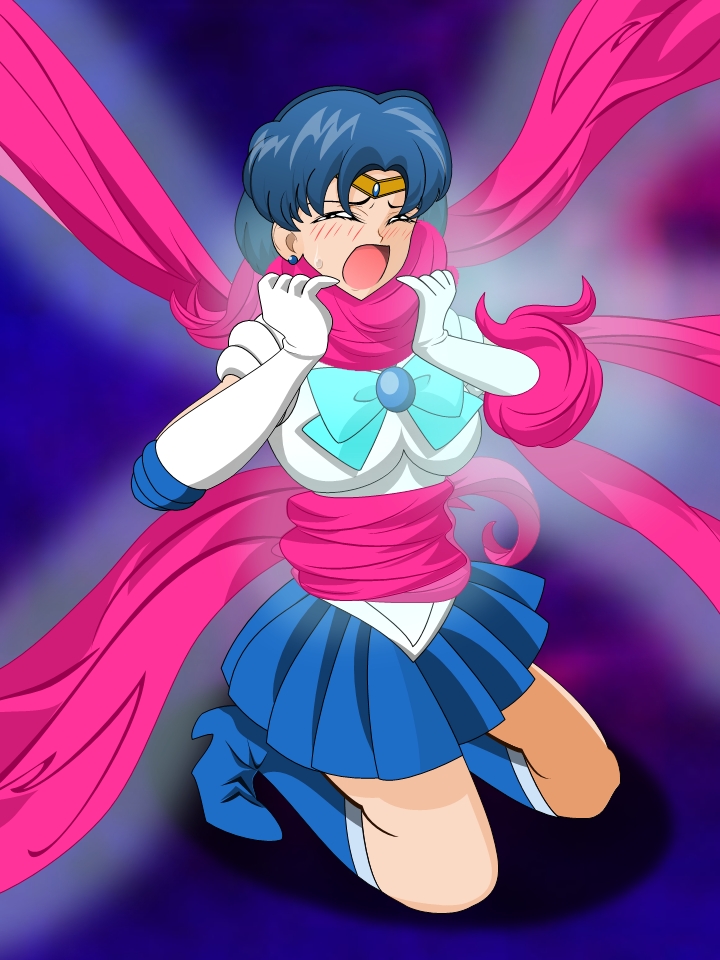 ami_mizuno bishoujo_senshi_sailor_moon blue_hair blue_skirt clothing kiyomi sailor_mercury skirt