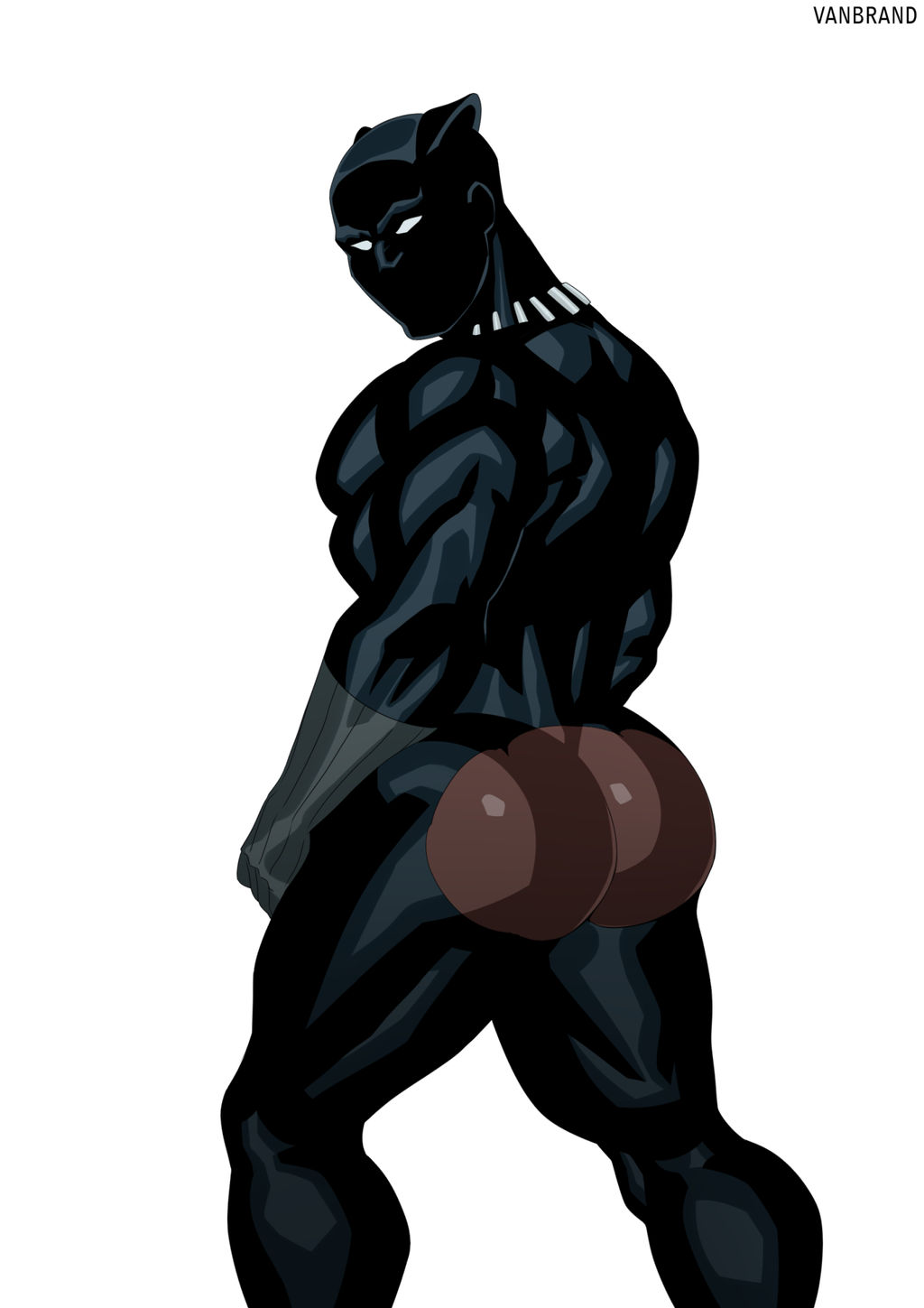 1boy ass big_ass big_butt black_panther_(marvel) black_panther_(series) bubble_ass bubble_butt dark-skinned_male dark_skin exposed_ass fat_ass human human_only male male_only marvel muscular muscular_male solo solo_male t'challa vanbrand