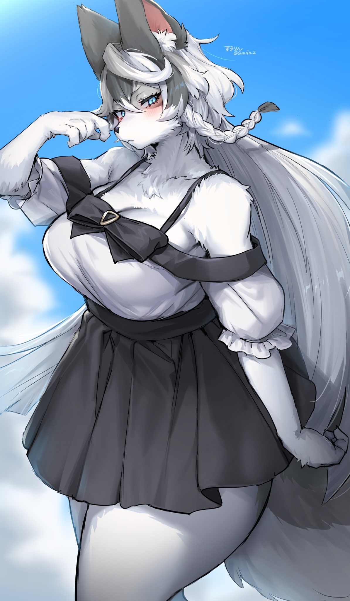 big breasts, breasts, female, furry, suurin (ksyaro), tagme