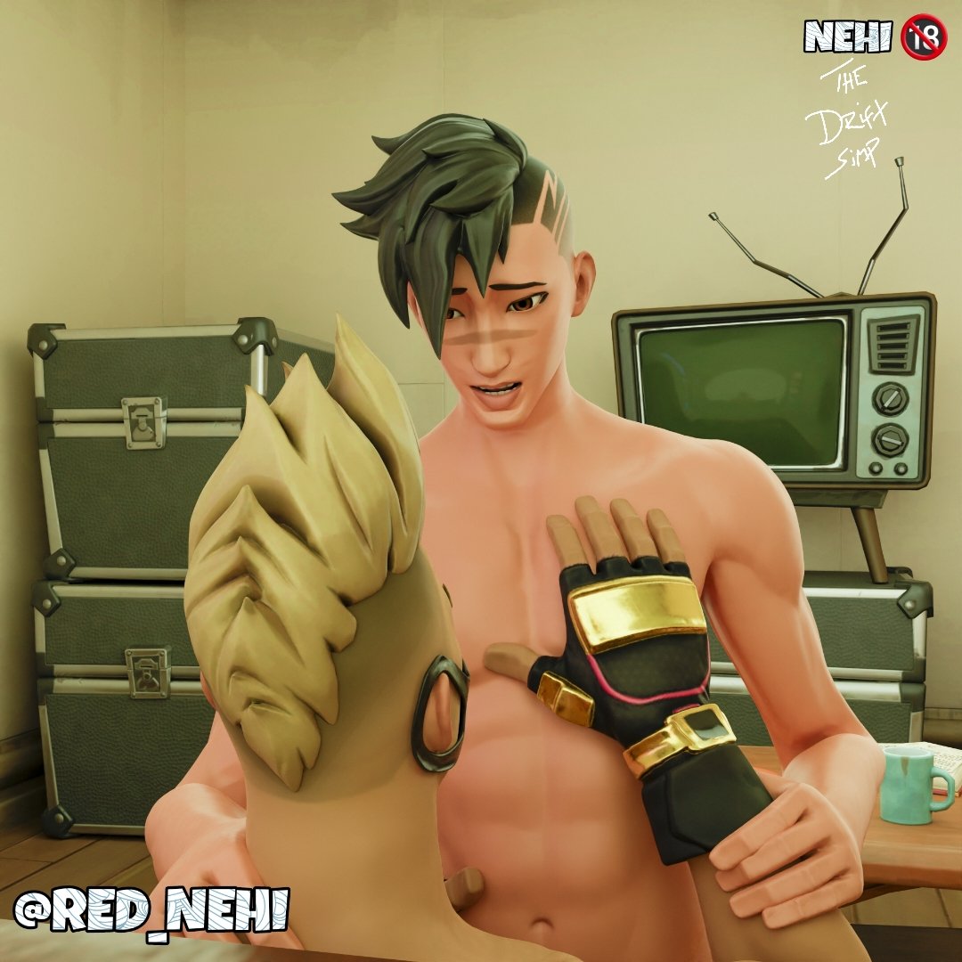 2boys anal anal_sex anal_sex drift_(fortnite) fortnite gay male/male male_only male_penetrated male_penetrating male_penetrating_male muscular muscular_male red_nehi stray_(fortnite)