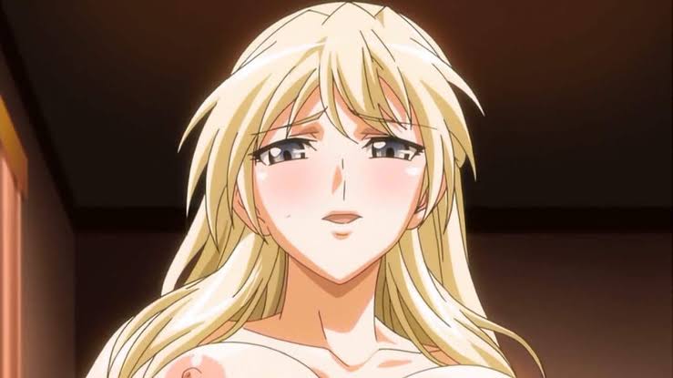 1girls blonde_hair blue_eyes horny horny_female human human_only kansen kansen_(series) kansen_3:_shuto_houkai long_hair margarita_vasquez_homura naked naked_female nude nude_female orgasm orgasm_face pleasure_face screencap white_skin