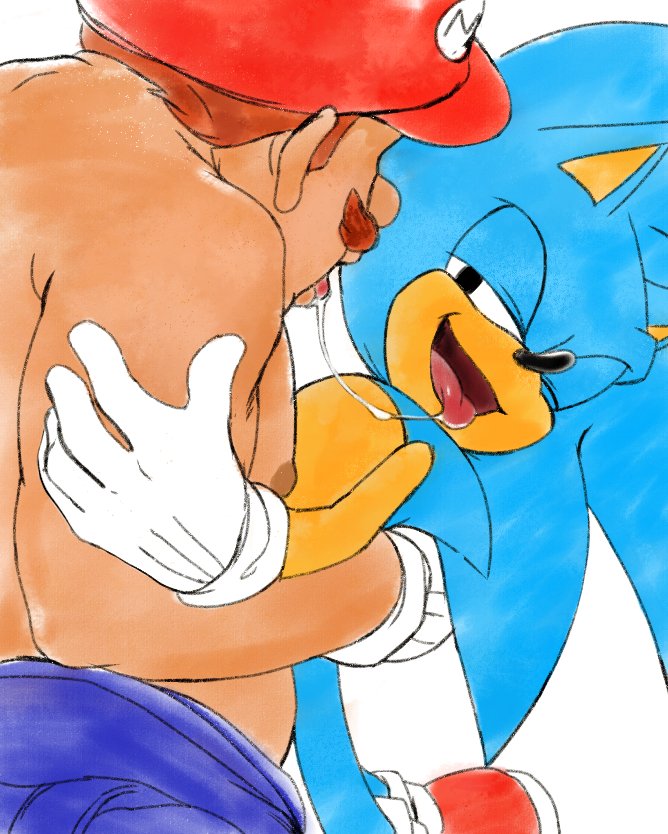 crossover death_battle fat_man french_kiss furry gay human kissing majin_secretk mario mario_(series) mario_and_sonic_kissing_meme meme mobian_(species) parody saliva saliva_trail sega shirtless sonic_(series) sonic_the_hedgehog sonic_the_hedgehog_(series) super_mario_bros. tongue_out toony yaoi