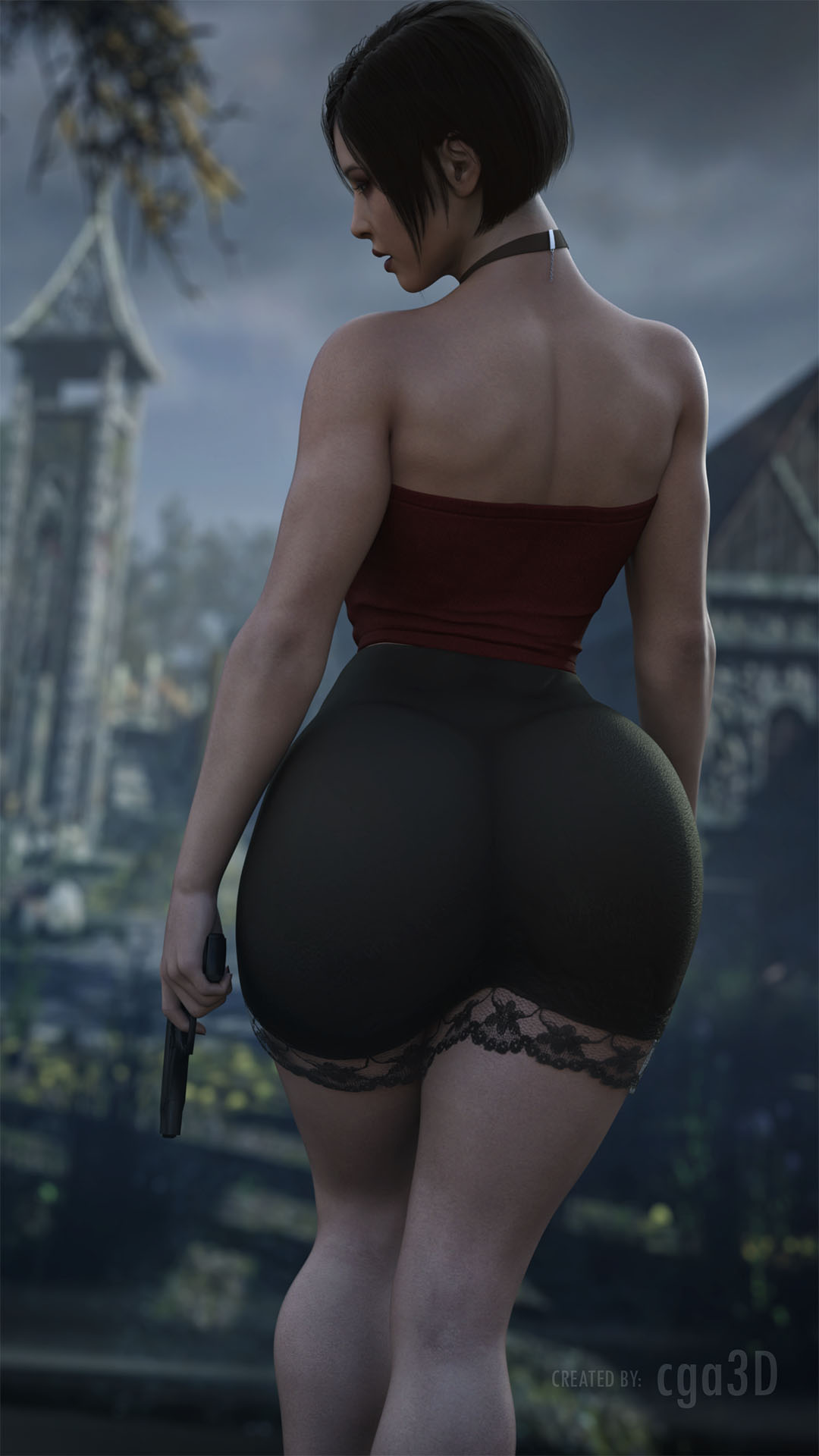 1girls 3d abs ada_wong ada_wong_(adriana) ass big_ass big_breasts bracelets bubble_ass bubble_butt capcom cga3d clothed clothed_female clothes clothing curvaceous curvy_female curvy_figure dat_ass erotichris female female_only resident_evil resident_evil_4 resident_evil_4_remake see-through see-through_clothing see-through_skirt skirt solo thick_ass thick_thighs thong tight_clothing tights toned_legs voluptuous voluptuous_female wide_hips