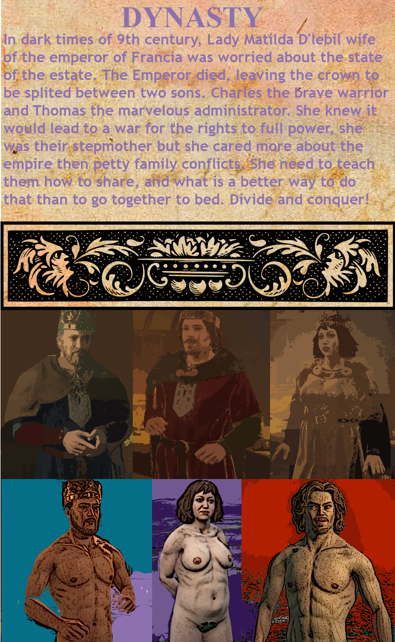 big_ass big_nipples crusader crusader_kings emperor game queen stepmother stepmother_and_stepson story story_in_picture threesome