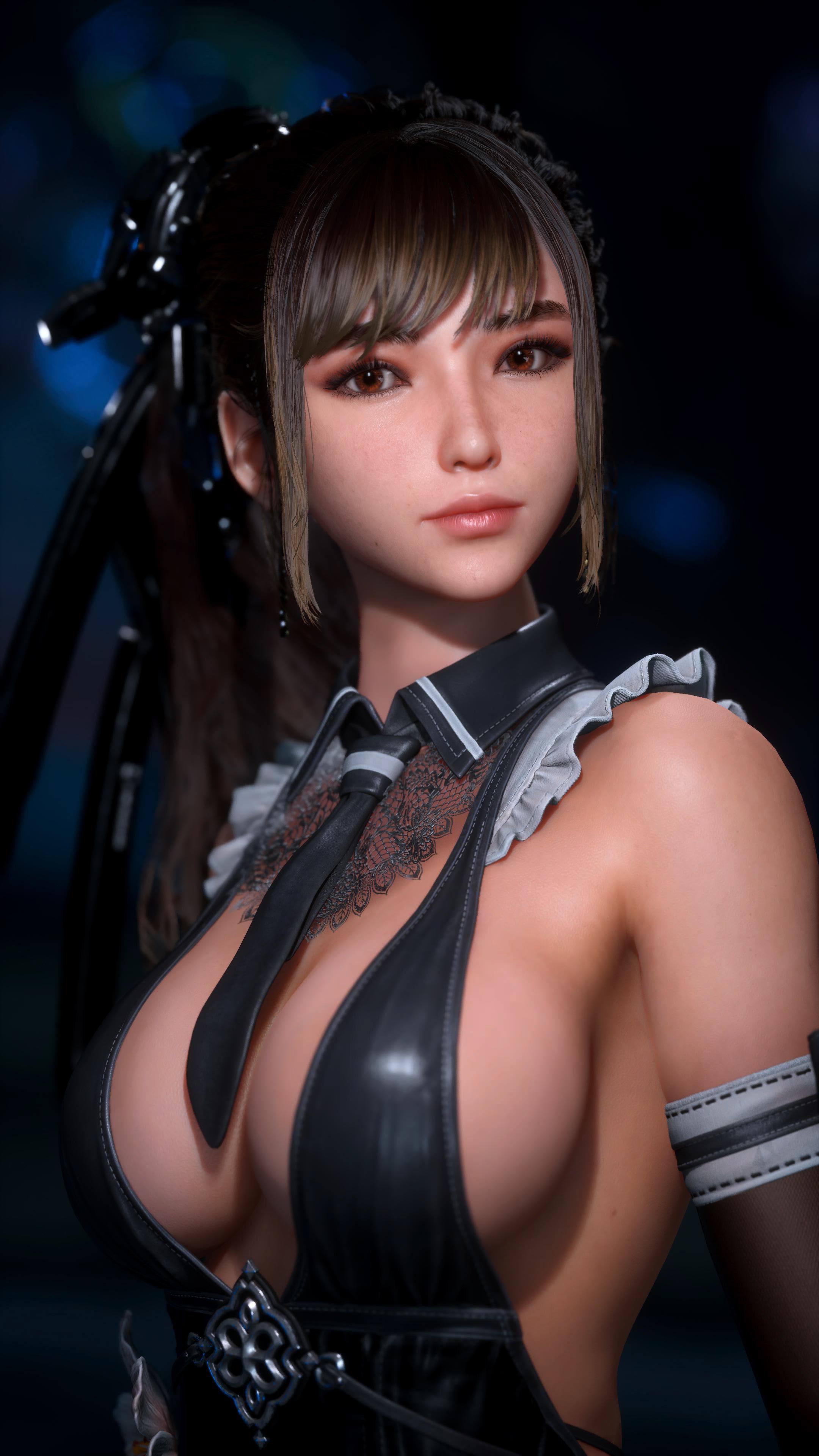 3d, eve (stellar blade), female, solo, solo focus, stellar blade