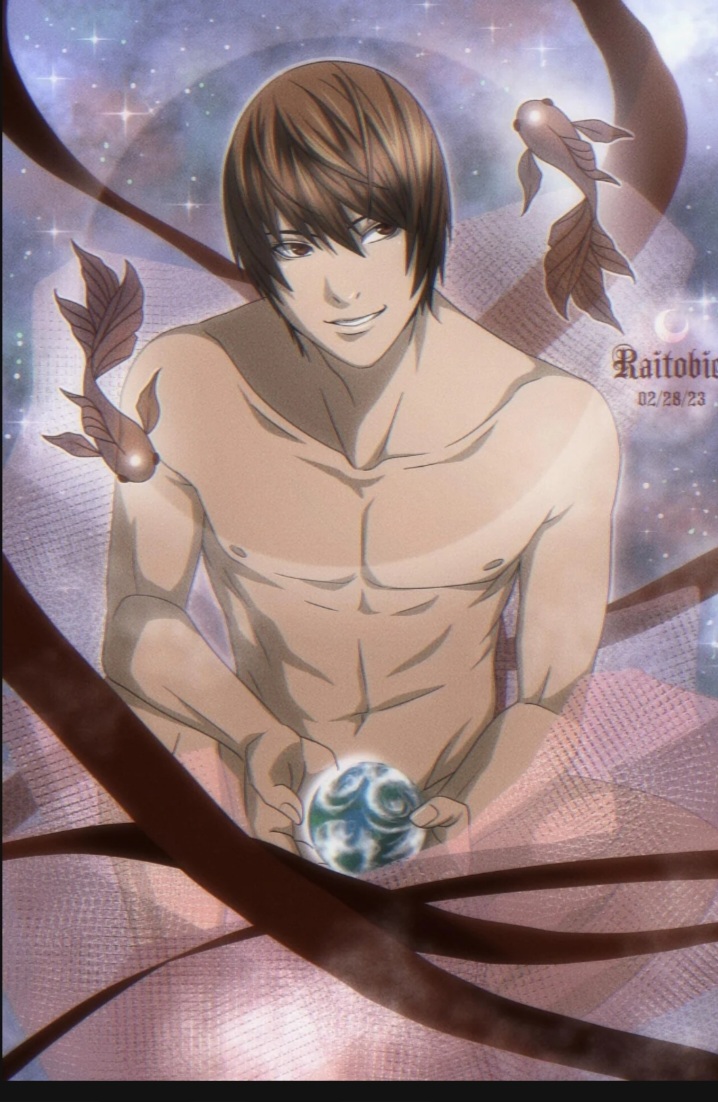 artist_request brown_eyes brown_hair death_note earth light_yagami