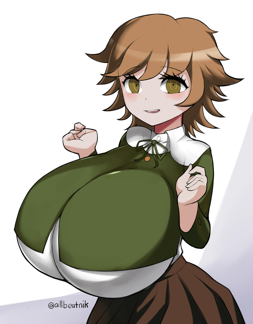 1boy 2024 allbeatnik breasts busty_boy clothed clothed_male danganronpa fujisaki_chihiro huge_breasts male male_only male_with_breasts solo solo_male tagme