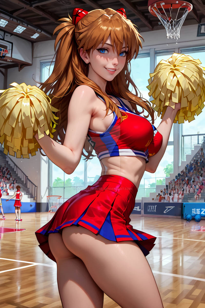 ai_generated asuka_langley_sohryu cheerleader cheerleader_outfit cheerleader_uniform long_hair naughtygirlsai neon_genesis_evangelion red_hair small_breasts