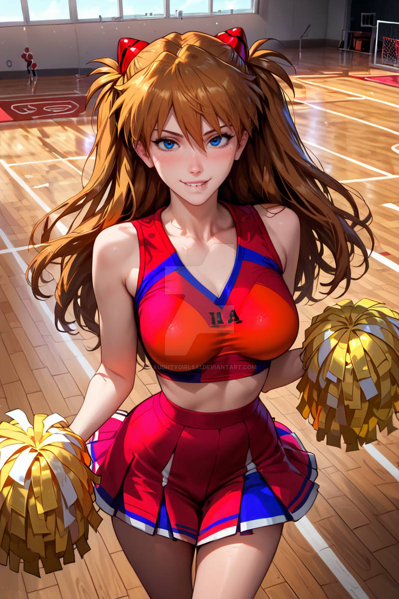 ai_generated asuka_langley_sohryu cheerleader cheerleader_outfit cheerleader_uniform long_hair naughtygirlsai neon_genesis_evangelion red_hair small_breasts