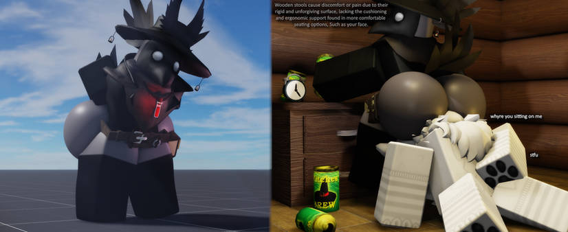 2boys, 3d, ass, ass smothering, baseplate, big ass, femboy, femboy on male, femboysub, furry, gay, luvia (mermio), male, male facesitting, male only, male/male, massive ass, mermio, roblox, robloxian, smothering, smothering ass, tagme, text