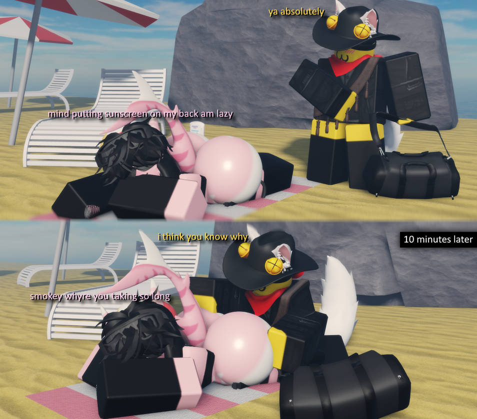 2boys 3d ass ass_grab beach big_ass femboy furry gay massive_ass mermio roblox robloxian smokey_(mermio) source_request sylia_(mermio) tagme thick_ass thick_thighs