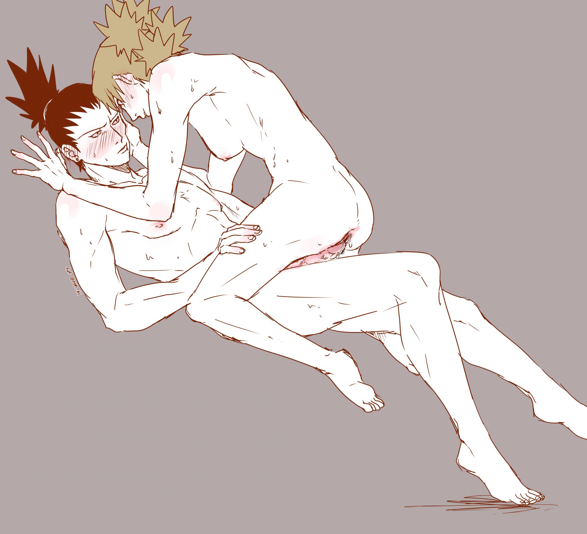 1boy, 1girls, after sex, ass, bent over, blush, blush lines, breasts, canon couple, climax, completely nude, couple, cowgirl position, cum, cum in pussy, cum inside, cumdrip, embarrassed, female, huju (non ni), looking at another, male, male/female, naked, nara shikamaru, naruto, naruto (series), naruto shippuden, nipples, nude, partially colored, pecs, penis, ponytail, pussy, quad tails, riding, riding penis, sex, smile, straight, sweat, sweatdrop, temari, touching face