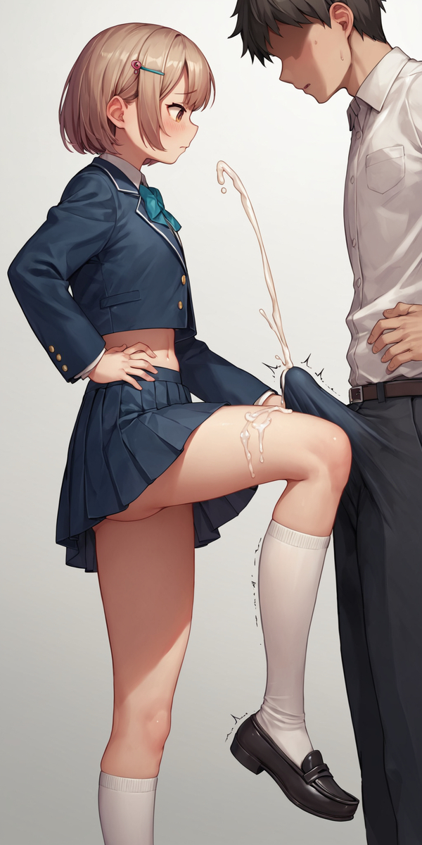 ai generated, cum, erect penis, erection, erection under clothes, femdom, premature ejaculation, tagme