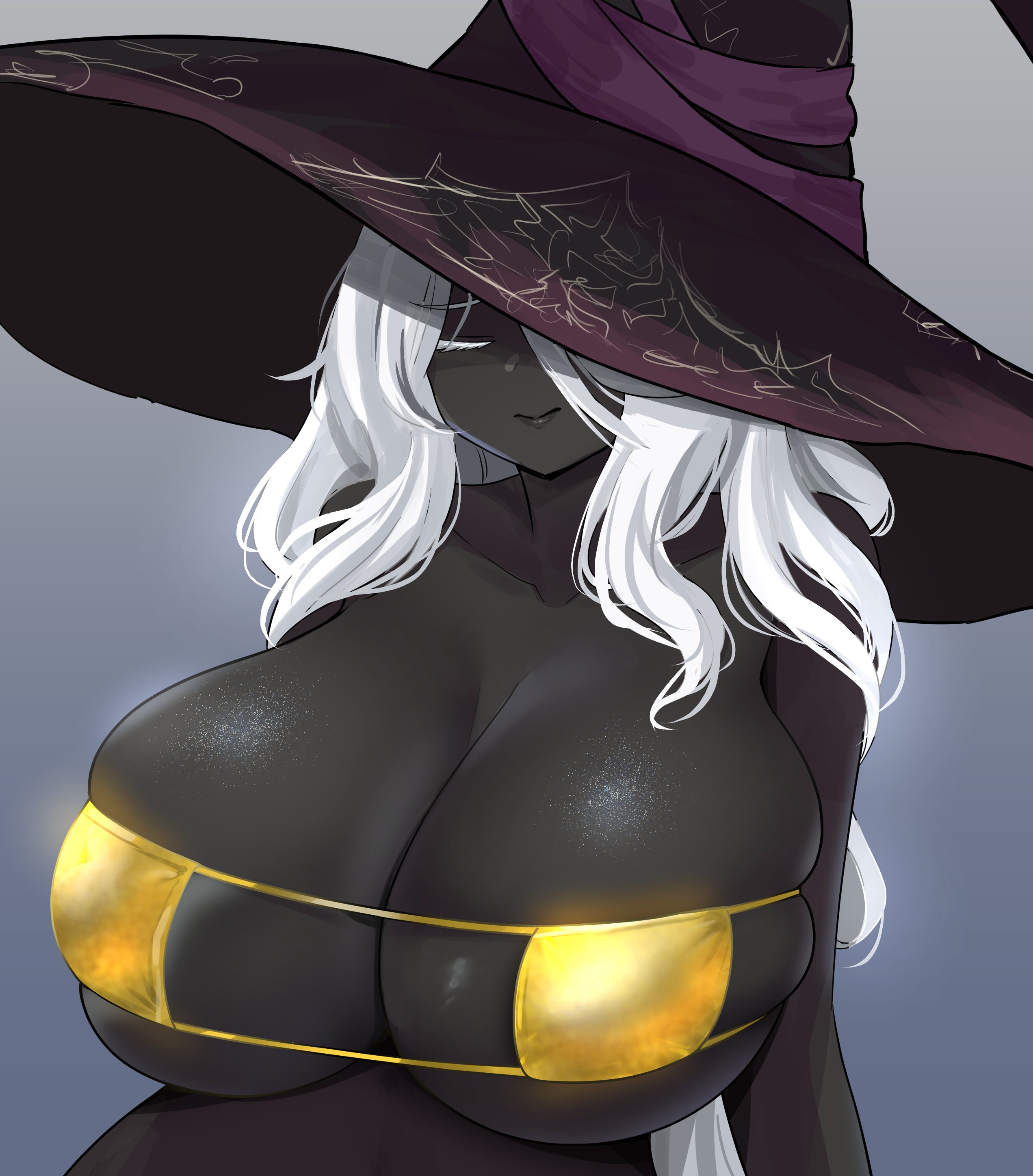 1girls, bandai namco, breasts, elden ring, female, female only, fromsoftware, huge breasts, large breasts, recluse (nightreign), the only shoe, voluptuous