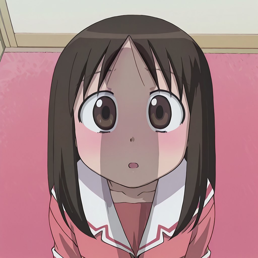1boy, 1boy1girl, 1boy1girls, 1girls, ai generated, azumanga daiou, brown eyes, brown eyes female, brown hair, brown hair female, brown-eyed female, brown-haired female, civitai, cock shadow, dick shadow, female, lauriluusua, male, osaka ayumu kasuga, penis, penis shadow, shadow, tagme