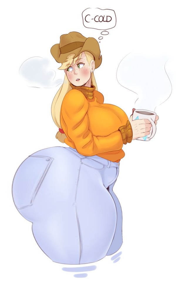 applejack_(mlp) ass_bigger_than_head big_ass blonde_hair bubble_ass bubble_butt deedee89 edit edited expansion huge_ass jeans large_ass my_little_pony round_ass smooth_skin sunnysundown third-party_edit