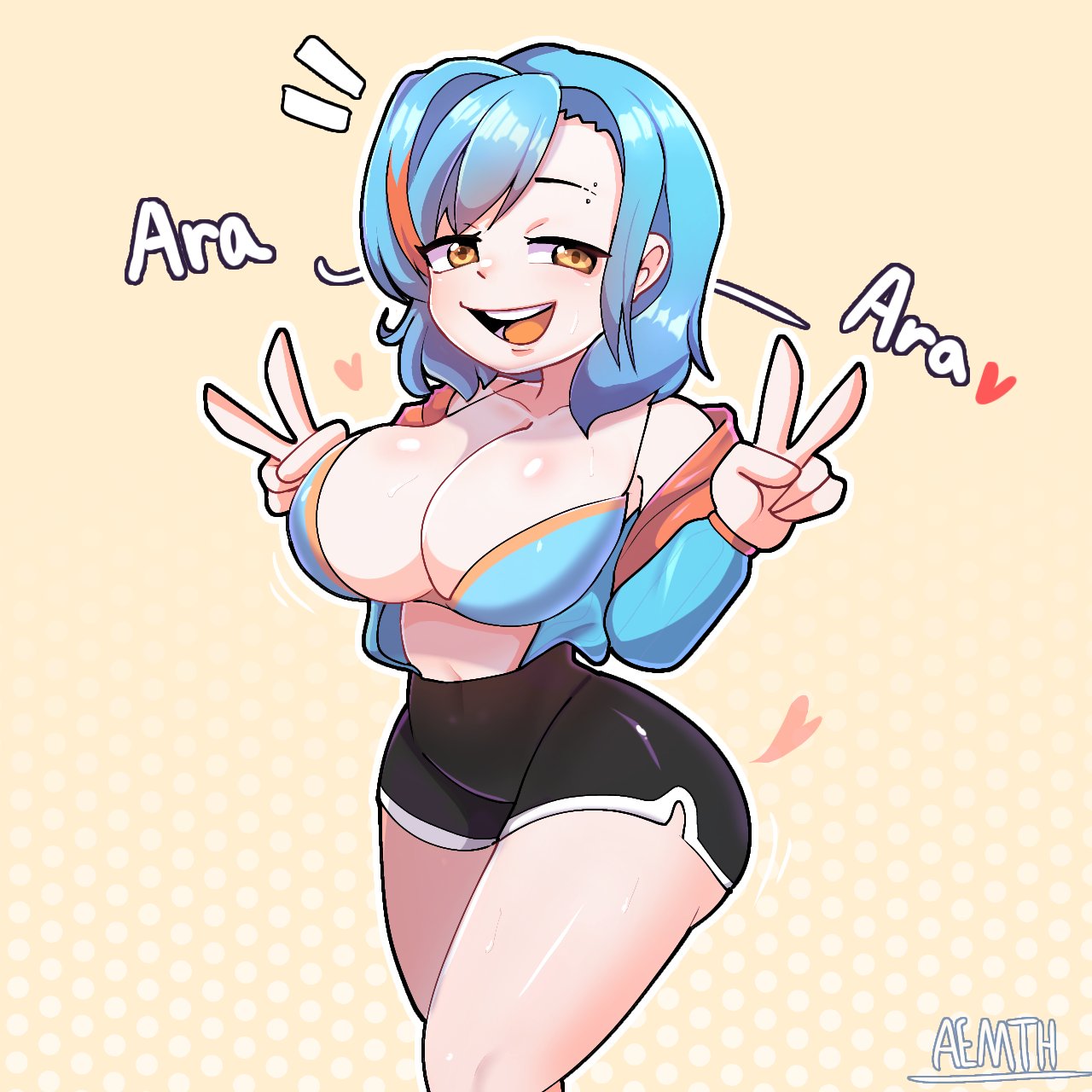 1girls ara_ara big_ass big_breasts owo3181 tagme twitter_user_oc wide_hips