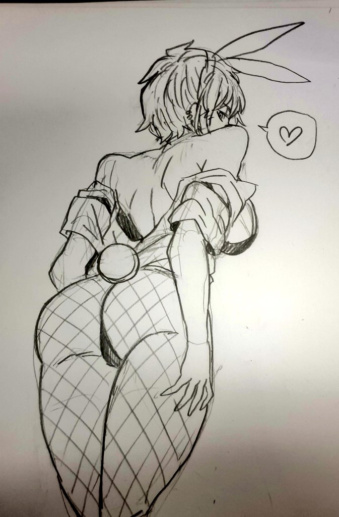 1girls, ass, bunnysuit, dark skin, dark-skinned female, female, limbus company, outis (limbus company), project moon, short hair, tagme, tomboy