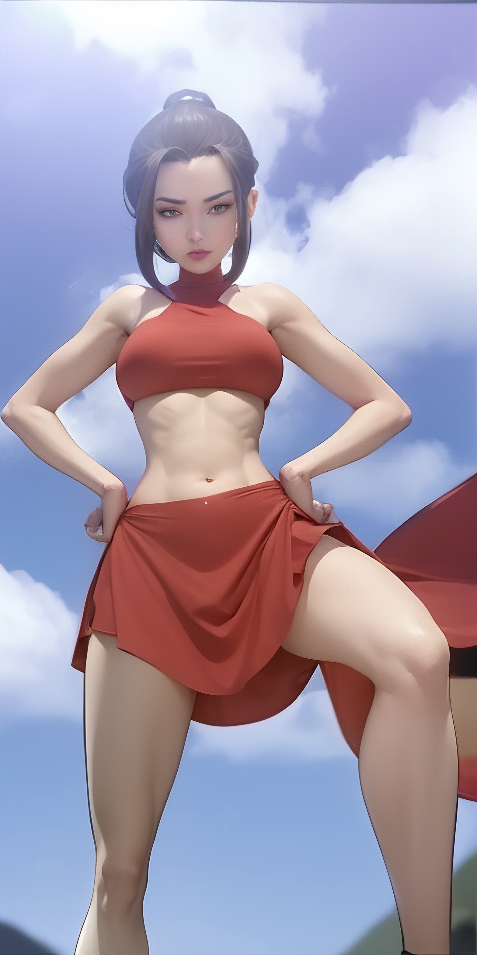 1girls, ai generated, avatar legends, avatar the last airbender, azula, female, fire nation, stable diffusion
