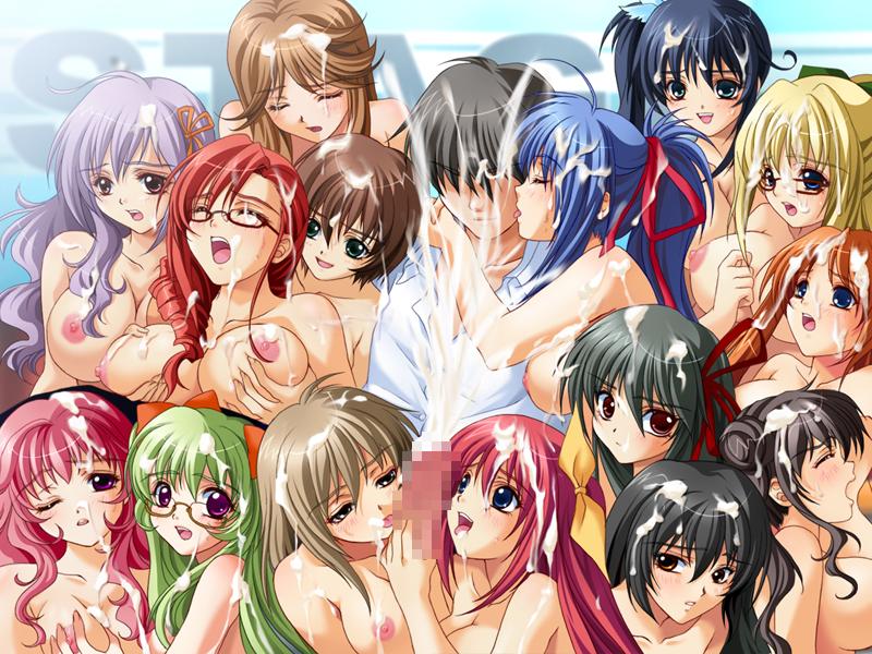 15girls 1boy 6+girls aozora_kotori asagiri_hizumi big_breasts bisexual black_hair blonde_hair blue_eyes blue_hair blush breast_grab breasts brown_eyes brown_hair bukkake censored closed_eyes collaborative_fellatio cum cum_everywhere cum_explosion cum_on_body cum_on_breasts cum_on_hair cum_on_upper_body double_fellatio ejaculation facial fellatio female fukumatsu_nagiha game_cg glasses gray_hair green_eyes green_hair grey_hair hanami_fuuka harem iruma_garasu kisaki_enami large_breasts male mbs_truth misato_chouko mizumori_kaede mochizuki_nozomu multiple_fellatio multiple_girls muzuki_sayaka nakadashi_igai_wa_kousoku_ihan natsunoka_konoha nipples okano_suzune open_mouth oral penis pink_eyes pink_hair purple_eyes red_eyes red_hair sasakura_nagisa sawashiro_natsumi short_hair smile source_request straight suzuhara_mahiru teamwork wink yamabuki_yuumi yuri