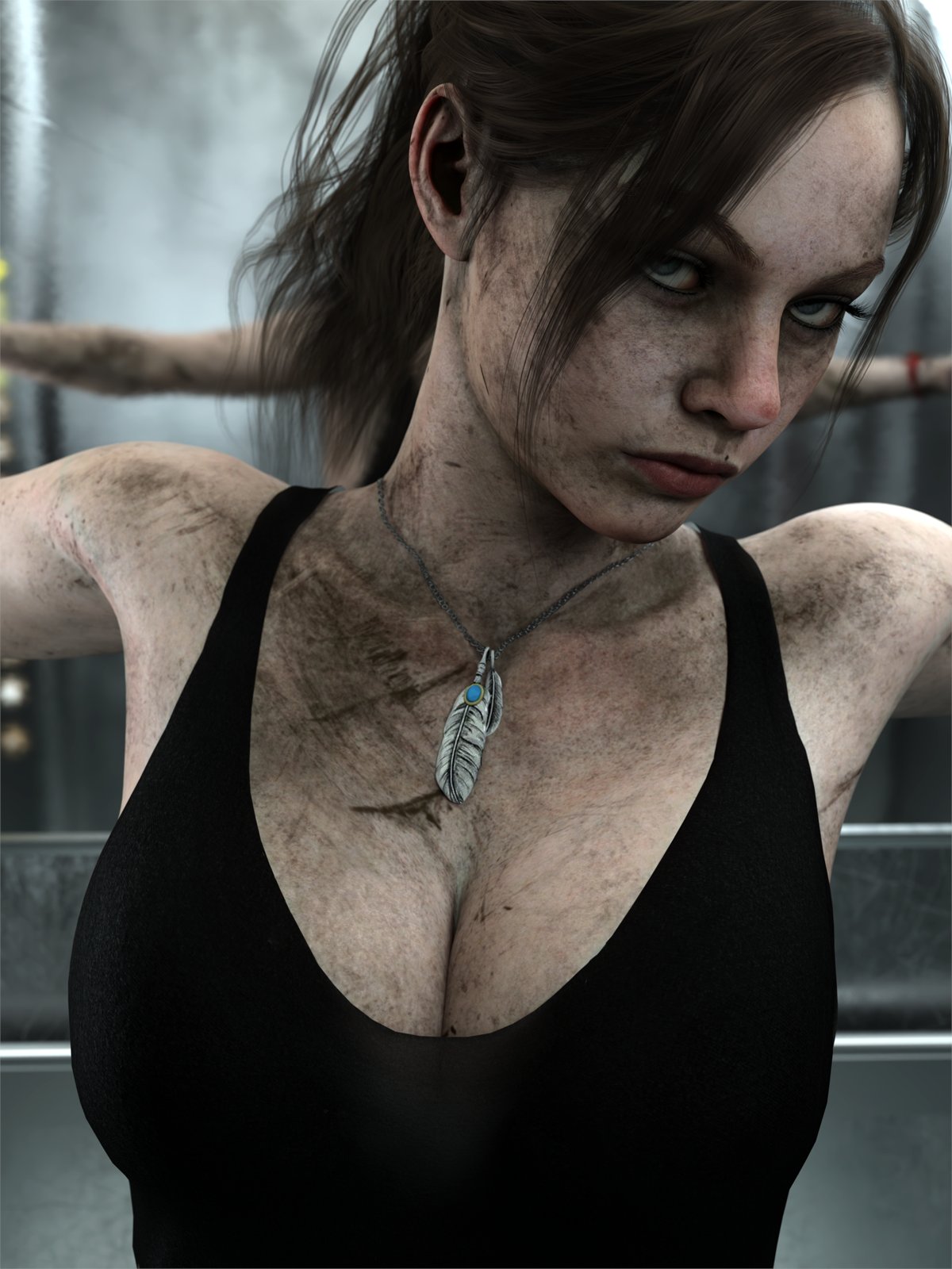 1girls, 3d, big ass, big breasts, breasts, capcom, chest, claire redfield, claire redfield (jordan mcewen), curvaceous, curvy, curvy figure, digital media (artwork), female, hips, hourglass figure, huge ass, huge breasts, large ass, large breasts, legs, light skin, light-skinned female, mature, mature female, resident evil, resident evil 2, slim waist, thick, thick hips, thick legs, thick thighs, thighs, voluptuous, waist, wide hips, word2