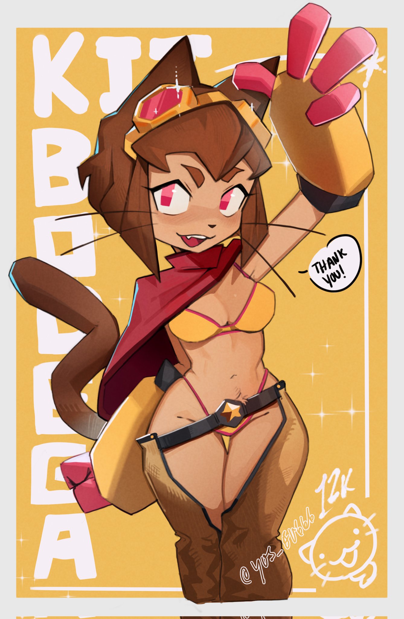 1girls, anthro, breasts, domestic cat, fang, feline, female, female only, furry, gameoverse, glitch productions, kit (gameoverse), kit bodega, looking at viewer, open mouth, solo, sweat, teeth, tongue, yos ev666